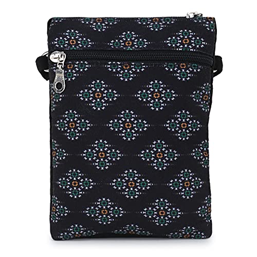 Image of Anekaant Canvas Chevron Printed Sling Bag