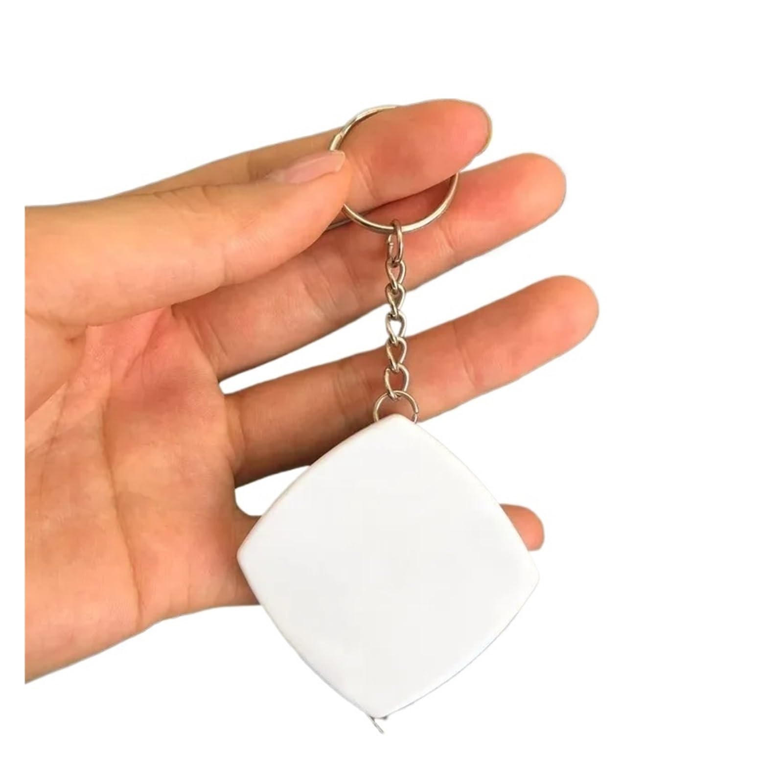 Cinta Metrica Mini llavero de cinta métrica de acero portátil de bolsillo, 2 unidades, 2 metros, sistema métrico e imperial