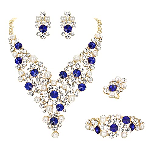 Clearine Collana a Y + orecchini e bracciale