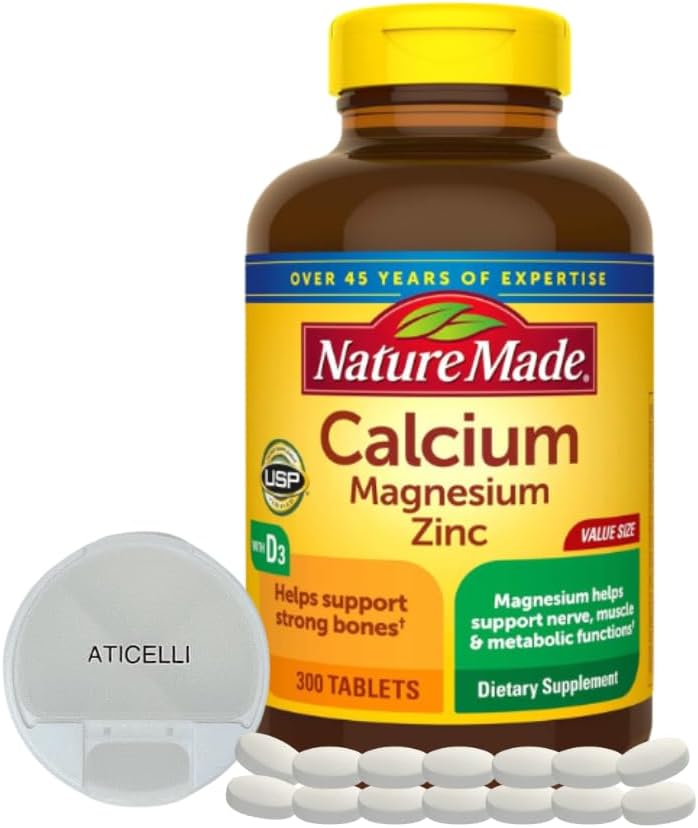 Trader Joe's Calcium Magnesium & Zinc, 60 Tablets Health