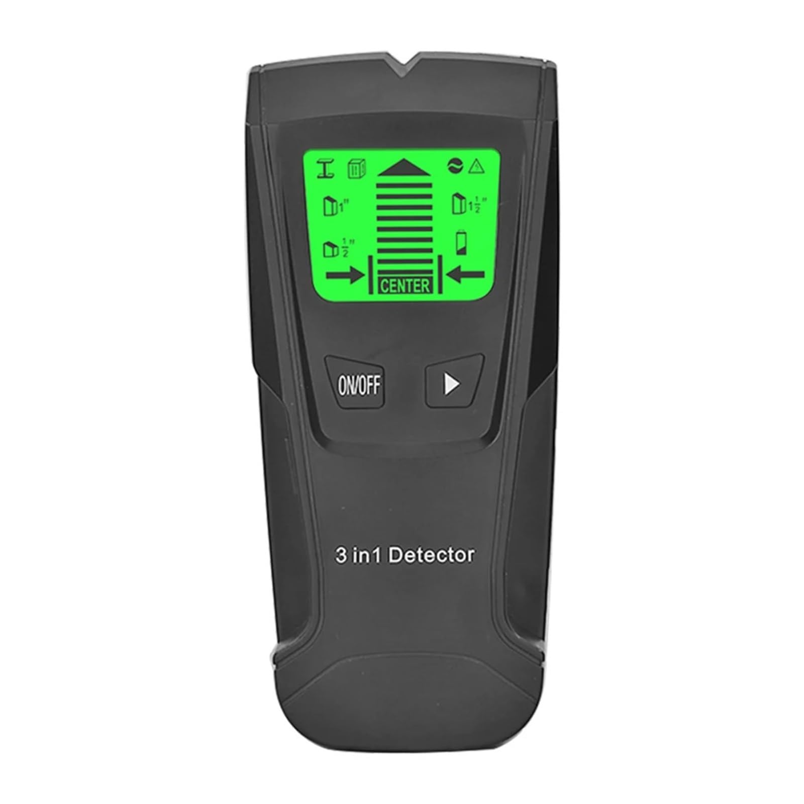 JVDDI 3 In 1 Wall Metal Detector Depth Professional Find Metal Wood Studs AC Voltage Live Wire Detect Wall Scanner Electric Box Finder(Nero)