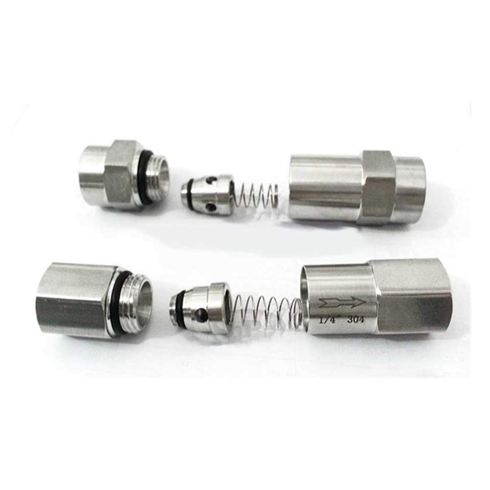 Válvulas de retención válvula Modular combinada 1/8 1/4 3/8 1/2 3/4 pulgadas acero inoxidable 304 316 molienda separada 1 vía(316,3/8Inch)