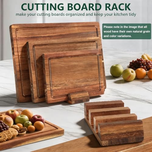 Set de 3 Tablas de Cortar de Madera Acacia Rectangulares miniatura 5