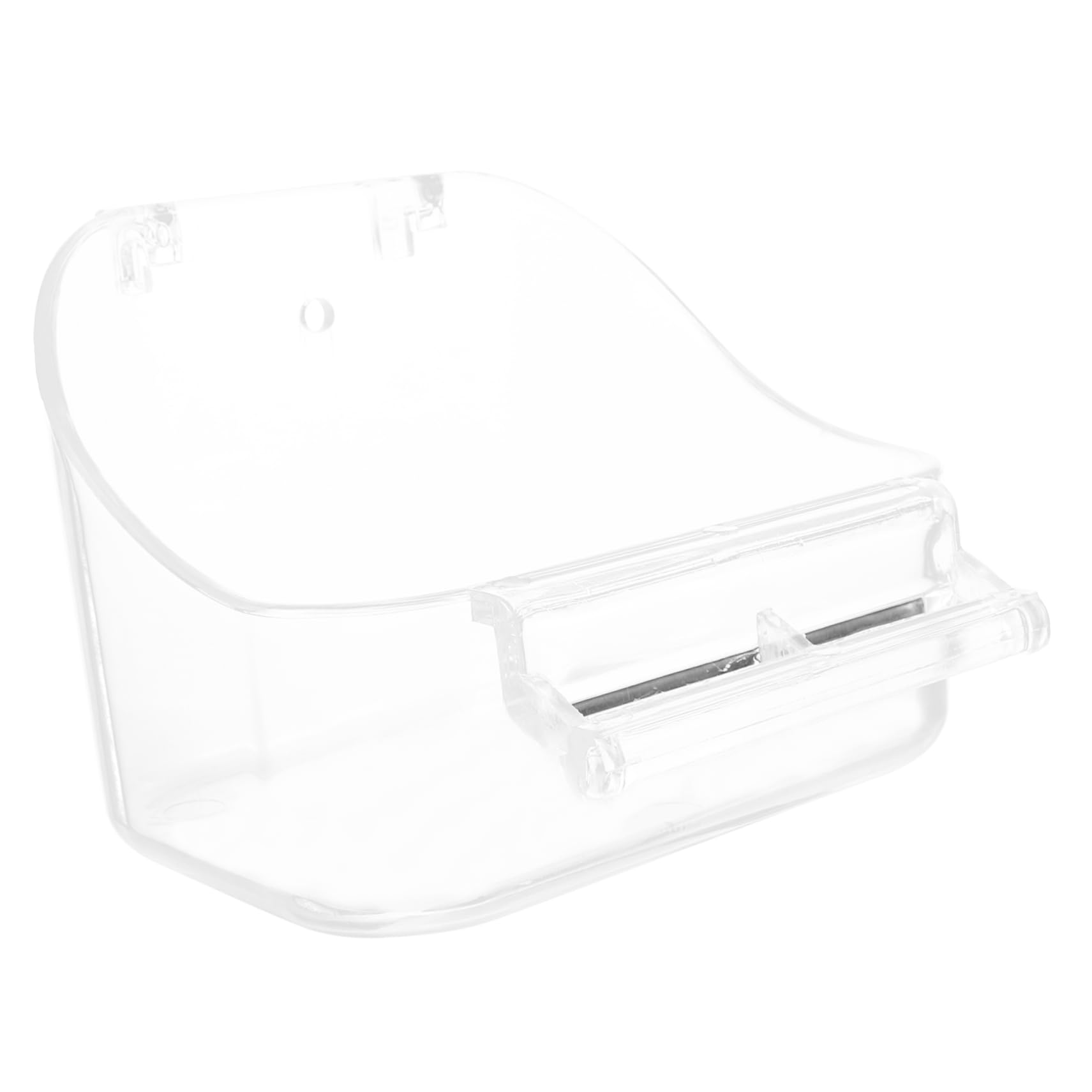 Mikikit Pet Bird Bath Box Multi Functional Parrot Bathing Tub Food Container for Bird Cage Durable Material with Smooth Edges Parrot Supplies for Cleaning Feeding