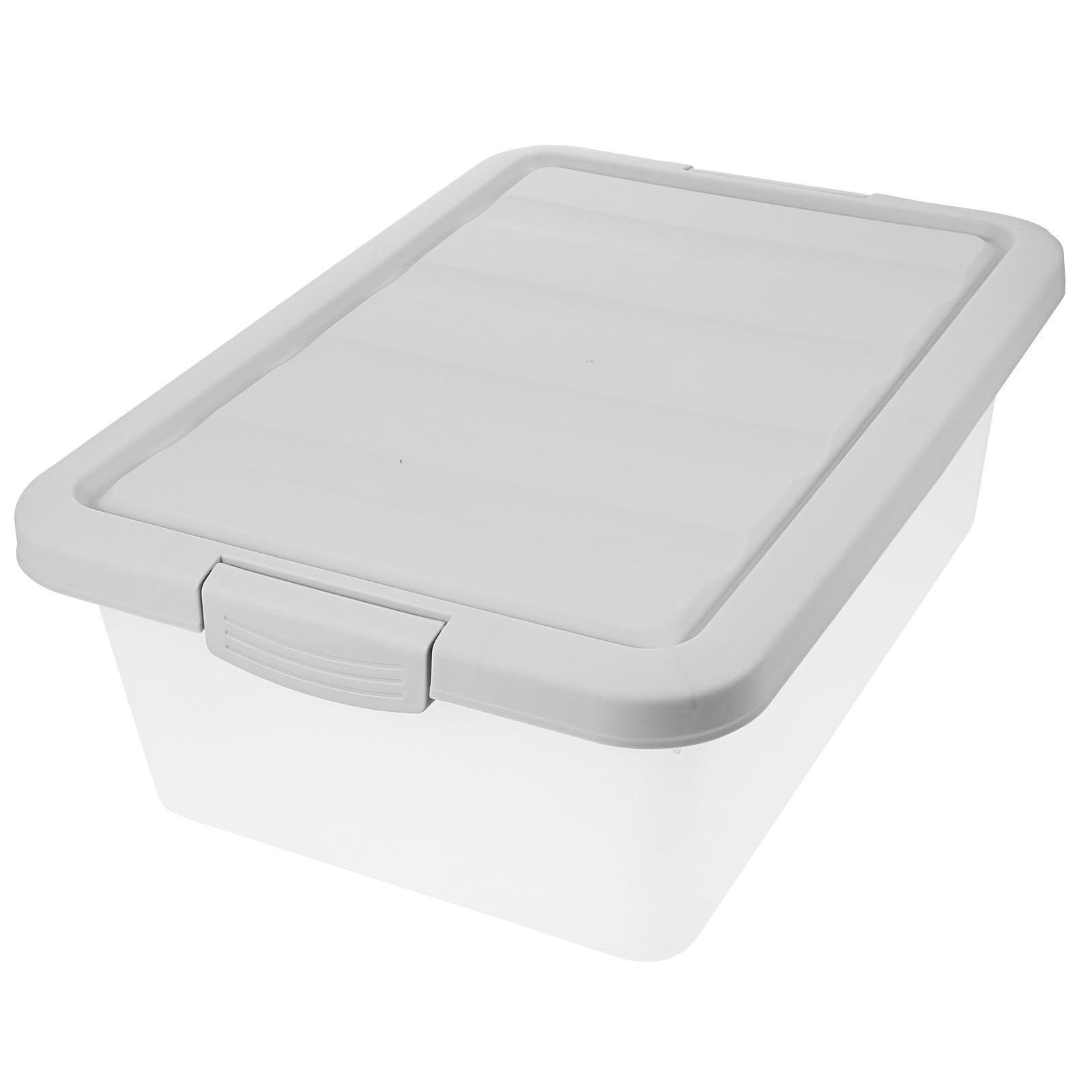 Boîte de rangement en plastique transparente dépolie à haute capacité