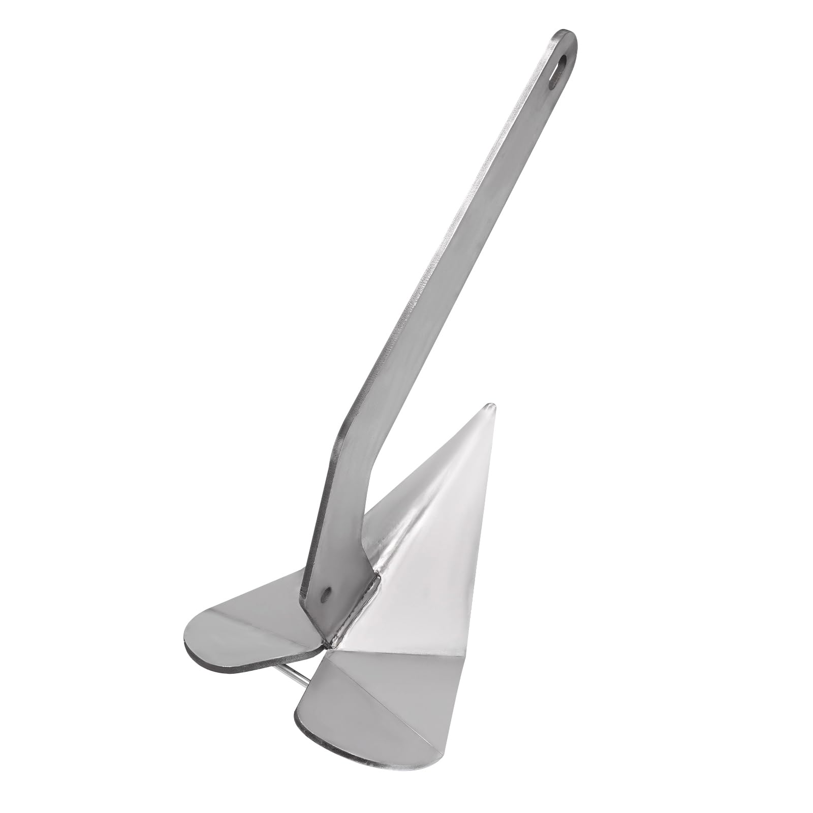 Usoraszkt Marine Solid 316 Stainless Steel Delta Wing Anchor Small Yacht Plow Anchor 35Lbs Ideal for Pontoons and Fishing Boats