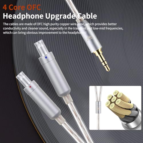 Cable XLR 4 Pin okcsc para auriculares 6.56 ft miniatura 4