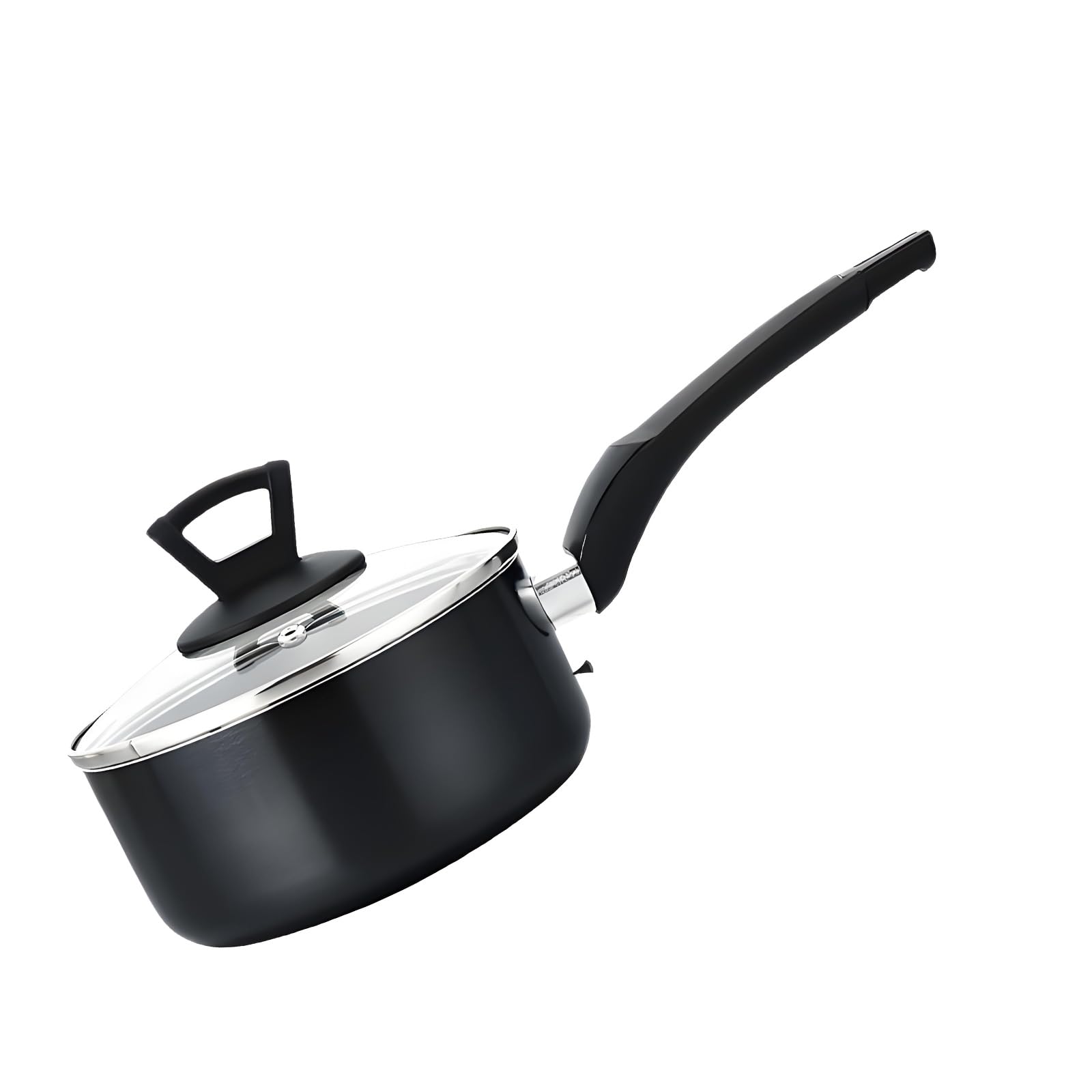 Xinsheinelry Nonstick Small Cooking Pots Ideal for Making Soup and Heating Milk Kitchen Tool Aluminum Alloy Saucepan Black Saucepan