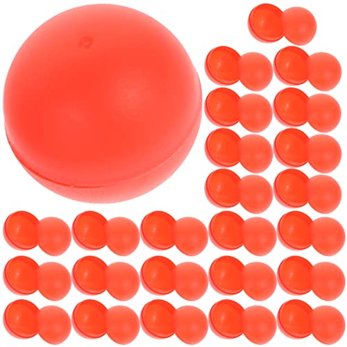TOYANDONA 25pcs Balls Plastic Hollow Ball for Game Party Decorations Diameter, Red, 4X4cm