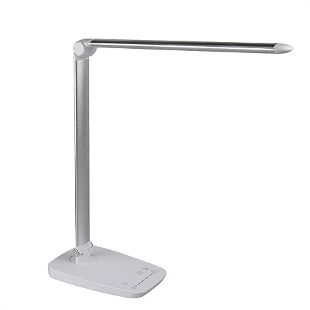 Amazon Ledデスクライト 電気スタンド 目に優しい 卓上ledライト 読書灯 Tradeone 昼白色 電球色切換え 学習机 タッチセンサー式 勉強用 読書 仕事 108led Usbポート 多角度回転 折り畳み式 5段階調光 10段階調色 Pse認証済 10w 省エネ おしゃれ シルバー Tradeone