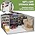 Patiolife 10x10 FT Outdoor Storage Shed, Large Metal Shed with Lockable Door & Sloping Roof, Steel Tool Shed for Backyard Patio Lawn, Grey