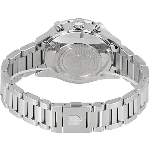 Tag Heuer Men's Carrera 41mm Steel Bracelet & Case Automatic Black Dial Analog Watch CV201AL.BA07233