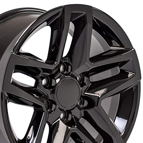 OE Wheels CV34B 18 Inch Rim Fits Silverado 1500 Trail Boss Style 6x139.7 18x8.5...