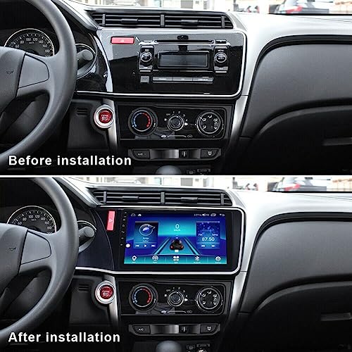 Tela Android 13 QLED de 10,1 polegadas para Honda City 2014-2019 carro multimídia estéreo GPS sem fi