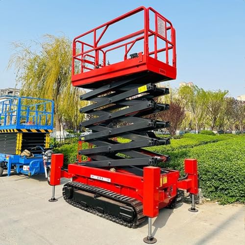 Self Propelled Scissor Lift Electric Mobile Lift Table Vertical Lifting System for Warehouse Aerial Work Platform Hydraulic Scissor Lift Equipment for Industrial Use