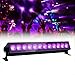 12 LED Black Light,GLIME 36W LED UV Bar Glow in the Dark Party Supplies for Christmas Blacklight Party Birthday Wedding Stage Lighting, Material Metal Iron