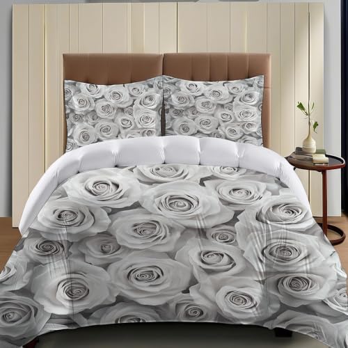 Housse de couette 220x240 avec fermeture éclair facile parure - 5