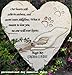 somiss Heart Shaped Pet Memorial Stones for Loss of Dogs, Personalized Pet Grave Stones Markers Headstones Engraved with Name, Sympathy Memorial Gifts Remembrance Gifts for Loss of Dog Cat