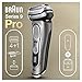 Braun Electric Razor for Men, Series 9 Pro 9465cc Wet & Dry Electric Foil Shaver with ProLift Beard Trimmer, Cleaning & Charging SmartCare Center, Head Shavers for Bald Men, Noble Metal