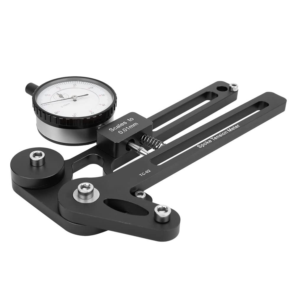 FLEXMAN Medidor de Tensión para Bicicletas, Aleación de Aluminio, Herramienta de Medición para Radios de Ruedas, para Amantes de las Bicicletas Deportivas al Aire Libre, Bicicletas