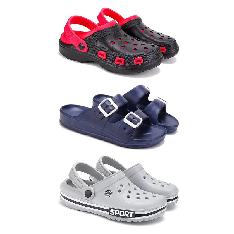 Lightweight Classic Clogs || Sandals with Slider Adjustable Back Strap for Men-Combo-COMBO(3)-3017-3116-3016-7 -P-picture-18