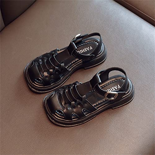 Toddler Girls Mary Jane Shoes Open Toe Flat Dress Shoes Toddler Baby Girls Wedding 𝗣a𝐫𝐭y Shoes Adjustable2