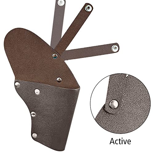 Leather Revolver Holster,Concealed Belt Carry Handgun Holder For Left Right Hand Pull Gun #TOP4