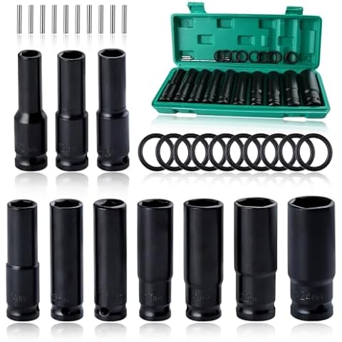 SPEEDWOX 10pcs 1/2" Drive Deep Impact Socket Set Cover