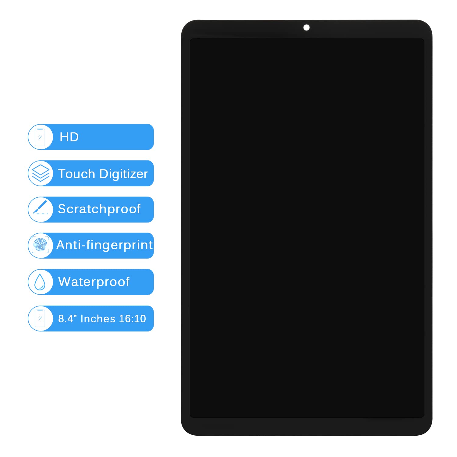 do Samsung Galaxy Tab A 8,4 cala T307 SM-T307 T307U zestawy akcesoriów ekran dotykowy digitizer do ekranu LCD Galaxy Digitizer pełny szklany panel zestawy zamienne z bezpłatnymi narzędziami
