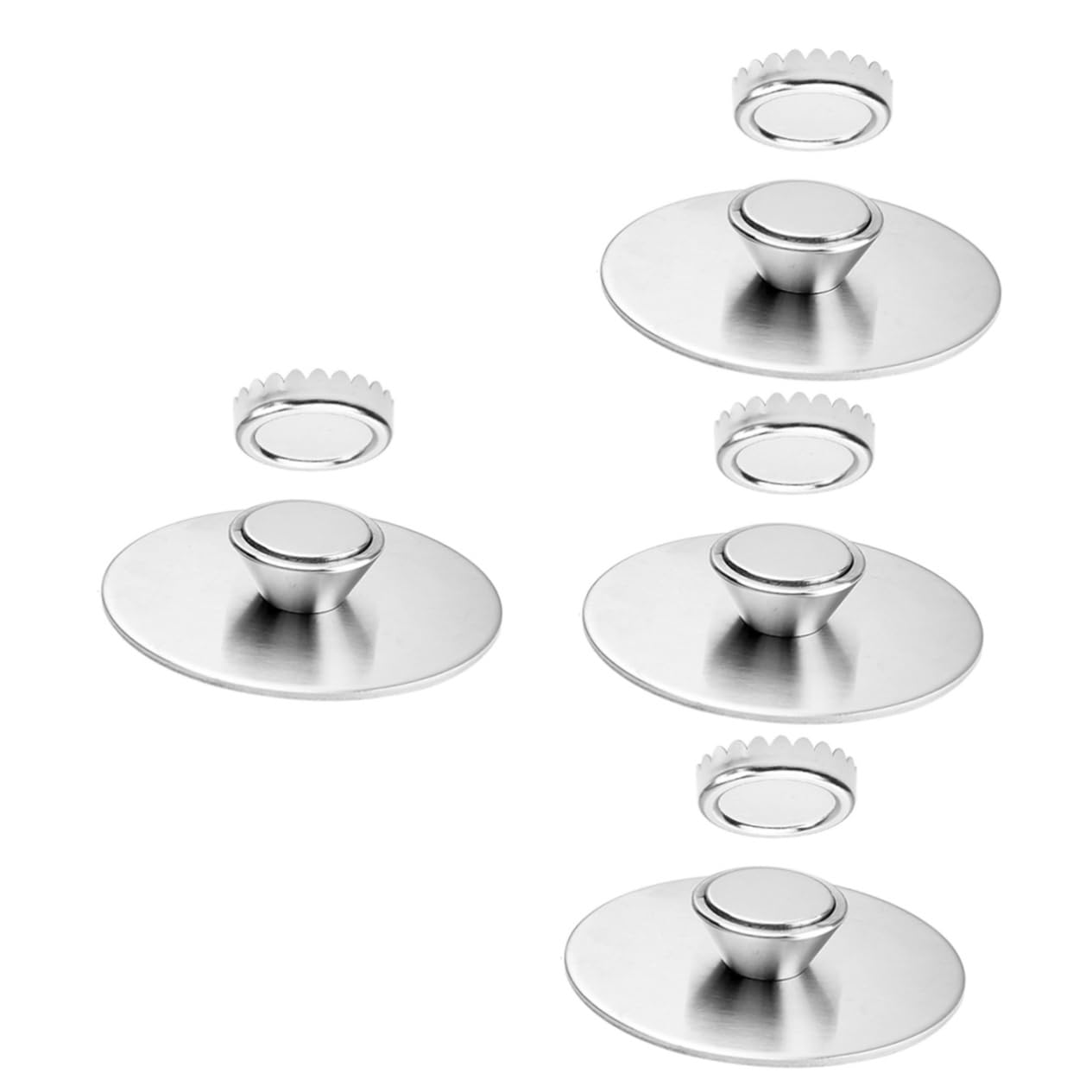 Alipis 4sätze Magnetischer Seifenhalter Für Badezimmer Nagelfrei Silber Wandmontierbar Einzigartiges Design Zur Aufbewahrung Und Trocknung Von Seife Installieren Kein Bohren