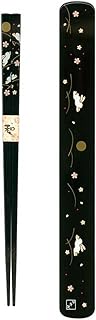 Ryu Mei 058016 Rabbit Japanese Chopstick Box and Set, Black