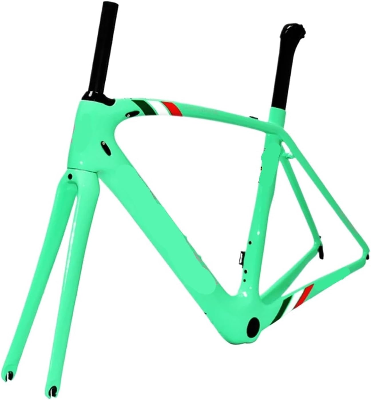 Compatible for Toray T1000 Carbon Fiber Road Bike Frame V Brake Bicycle Frameset, Model, 700C