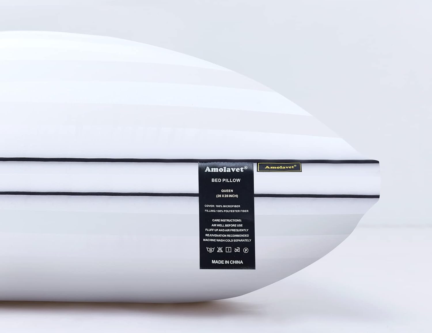 Hotel Collection Pillows Queen Size Set of 2 Medium Firm-Adjustabale Bed Pillows for Sleeping-Super Fluffy & Soft Down Alternative Pillows-Side & Back Sleeper Pillows for Adults