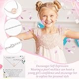 MOTONG Gift for 8 Year Old Girl, Happy Birthday Gifts for 8th Girl, Presents for 8 Years Old Girls Socks Pearl Necklace Bracelet for Teen Girls Daughter Niece Sisters Classmates - Image 6
