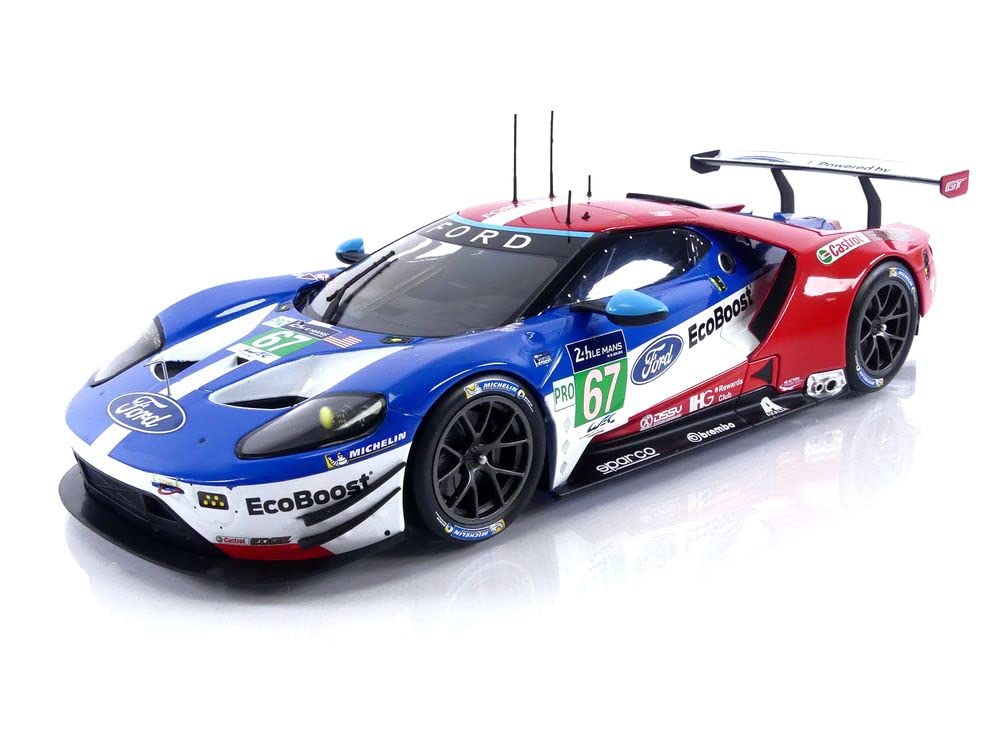 Ixo FGT18109 – Miniaturauto FOR GT Le Mans 2017, Maßstab 1:18, Blau/Weiß/Rot, Nr. 67 – Für Sammler Ab 14 Jahren