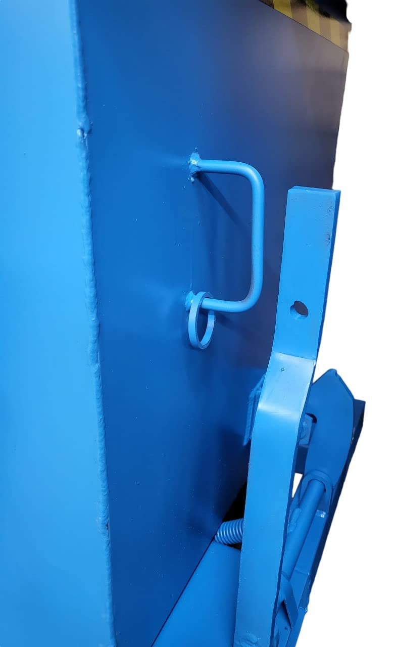 SRM Design Kippmulde Kippcontainer Muldenkipper Kippschaufel für Gabelstapler 99 x 140 x 75 cm (Höhe x Tiefe x Breite) Traglast 1.200 KG Volumen 500 L Farbe Blau