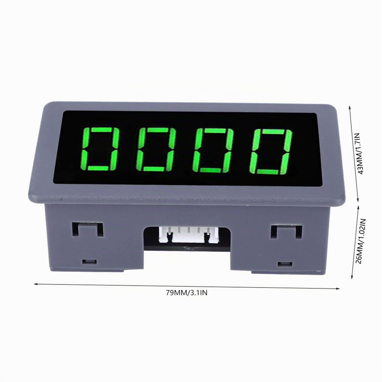 Tachymètre Numérique à 4 LED Vertes, Compteur De Vitesse RPM, Jauge De Régime Moteur, Mesure De Vitesse RPM De Haute Précision, Capteur De Commutateur De Proximité NPN Hall(#1), tachymètre moteur