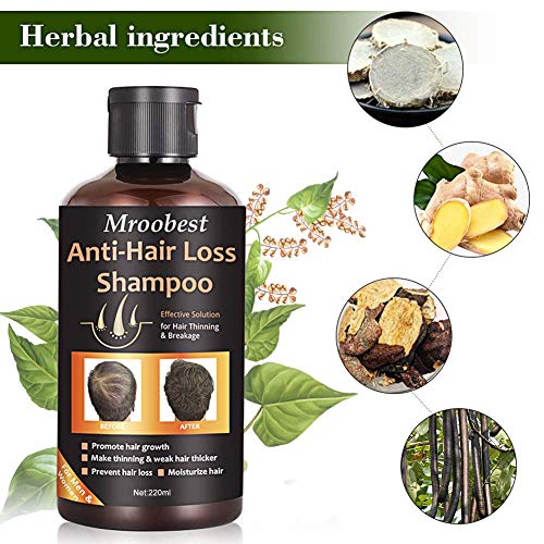 Hair Thickening Shampoo, Hair Growth Shampoo, Hair Loss Shampoo, Hair Loss Treatment, Hair Thinning Shampoo, Natural & Organic Herb Shampoo for Hair Regrowth Faster/Prevent Thinning Hair Loss - Thumbnail 6