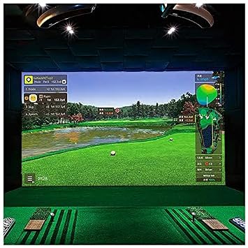 Golf Simulator Screen, HD Impact Screen, Indoor Display Projector Screen for Golf Training Projection Screen, Golf Driving Net, Play Game Entertainment Practice Cloth 3x3m
