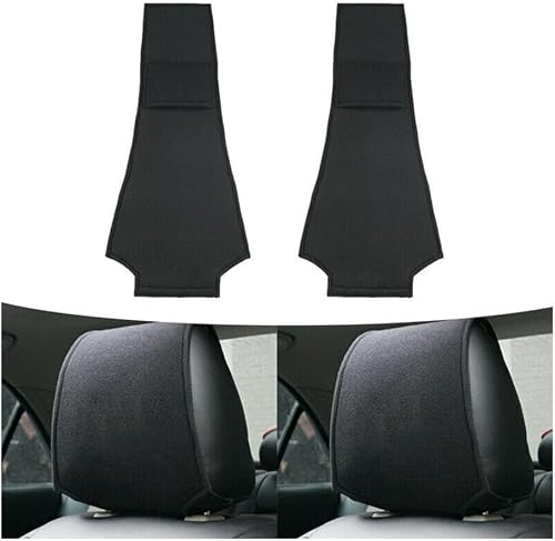 Dawanghaijun Normal 4Pcs Car Head Rest Protector For Bentley Continental Gt 2004-2012, Car Headrest Covers Dustproof Washable Auto Front/Rear Seats Headrest Cover