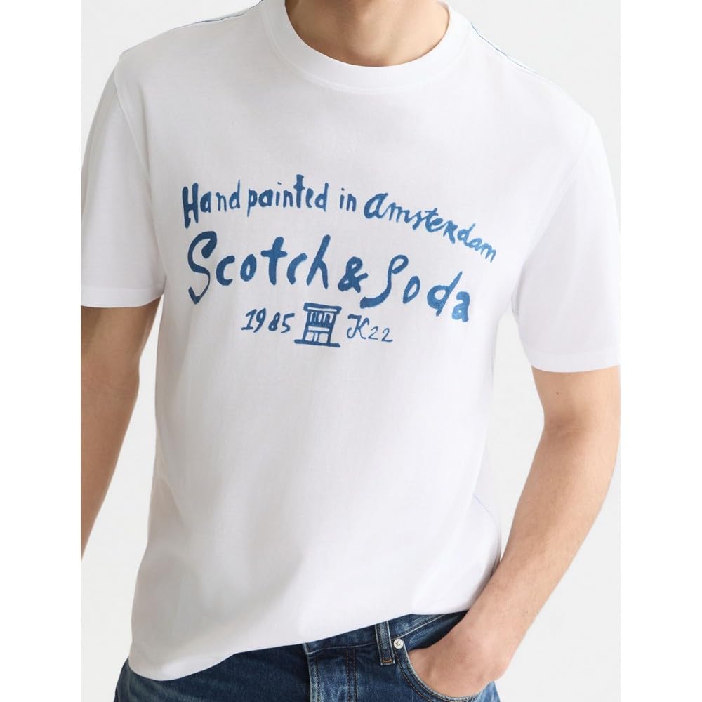 Scotch & Soda Chest Artwork T-Shirt Camiseta Hombre