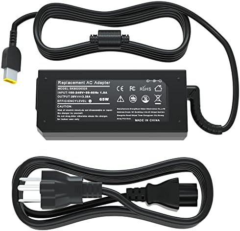 LQM® 20V 3.25A 65W Ac Adapter Battery Charger Power Supply for Lenovo Yoga 2 11 11s 13 2 Pro, Flex 2 15 15D 14 10,IdeaPad S210 U430 U530,Compatible Flex G40 G50 13 13-2191 2191-2XU 2191-33U