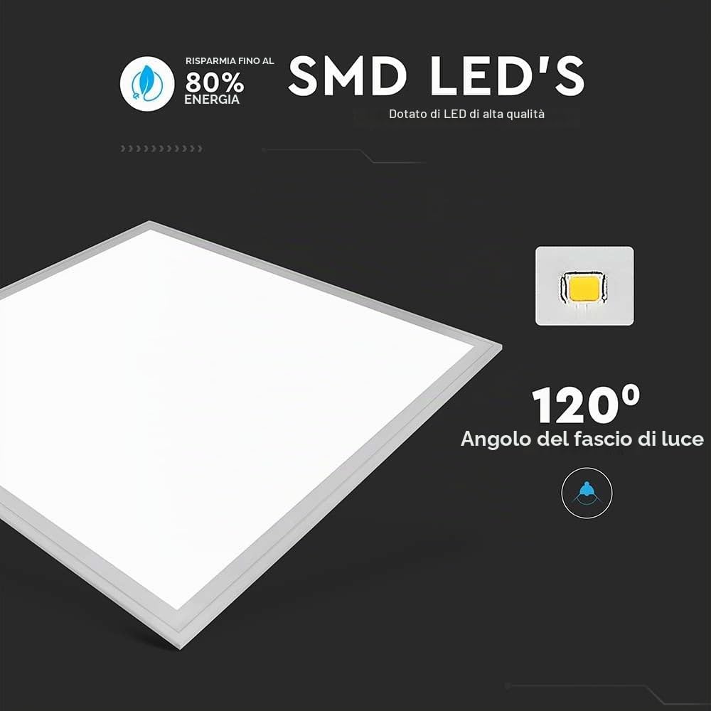 V-TAC VT-6060 40W LED PANEL 600x600mm COLORCODE:4500K SQUARE 6PCS/PACK