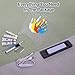Bixinyo Family Handprint Kit with Light, Baby Hand and Footprint Kit, Family Gifts for New Parents, Adoption Gifts, New Mom Gift, DIY Wooden Craft Keepsake, Non-Toxic Paints (Grey)