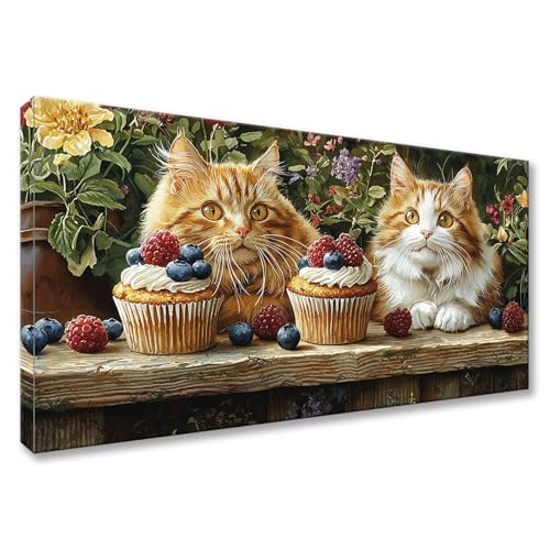 Diamond Painting Adultos Gato Diamond Painting Grande 55x110cm, 5D Pintura de Diamante Animal, DIY Cristal Bordado Punto de Cruz Canvas Wall Art Manualidades para Home Decoration, Regalo Mujer Y0-529
