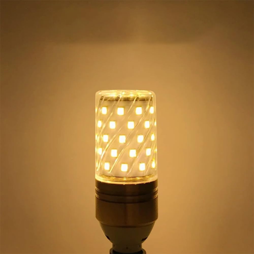 15 Pezzi E14 12W 220V LED Lampadina Luce Di Candela Tavolo Mais Lampadario Portalampada Casa Illuminazione Di Emergenza,Warm white