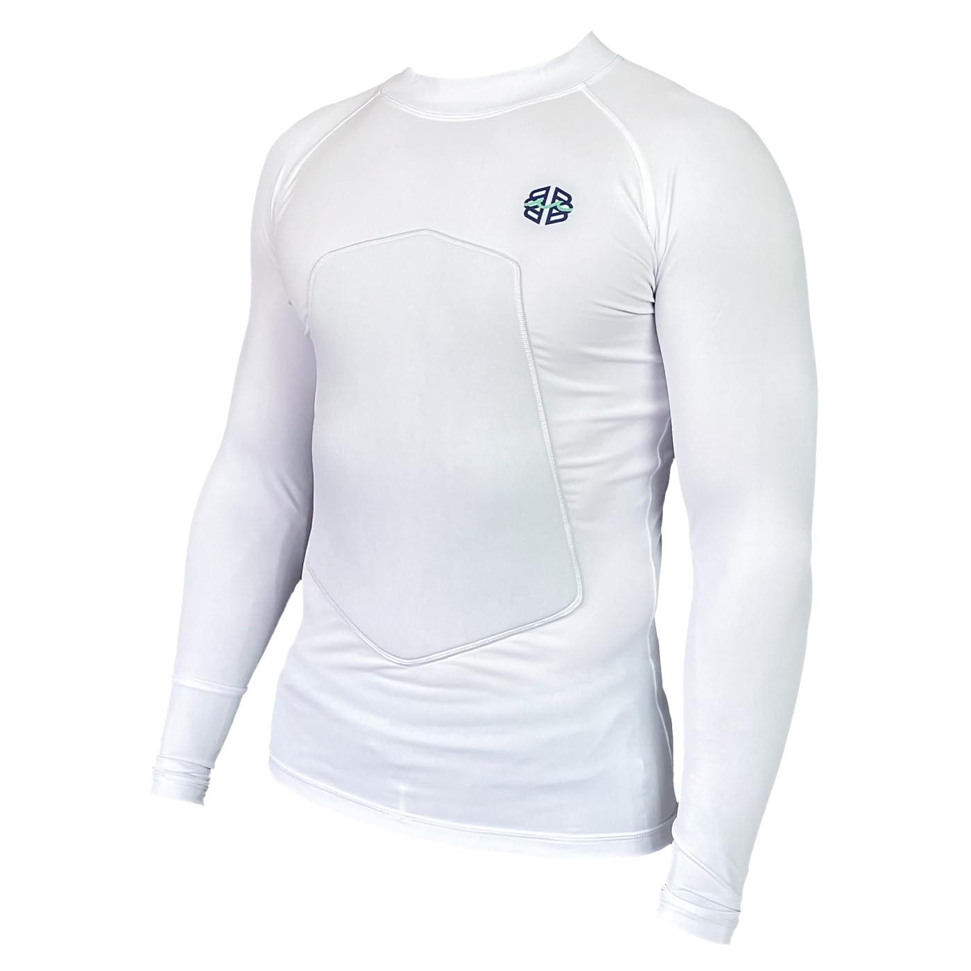 RIBBY SPF 50+ 5mm Padded Rash Guard for Surfing, Boogie, Scuba
