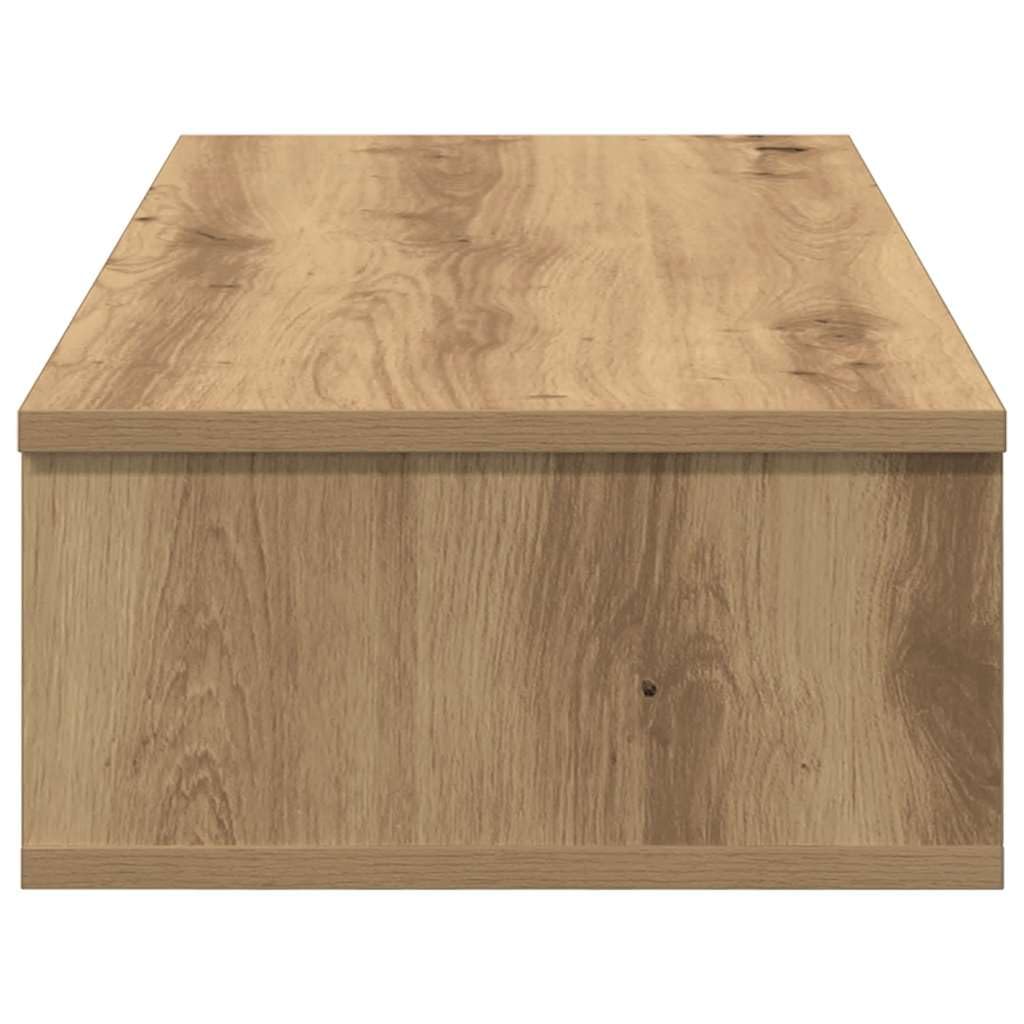 Genérico Estante de Pared cajones Madera contrachapada Roble Artesanal,Mobiliario,Estanterías,Estantes y estanterías-859958