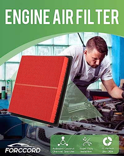 Image of Cabin Air Filter and Engine Air Filter Fit for Subaru Forester 2.5L 2019-2024 Activated Carbon Cabin Filter Replacement 72880-FL000 16546AA16A Accessories