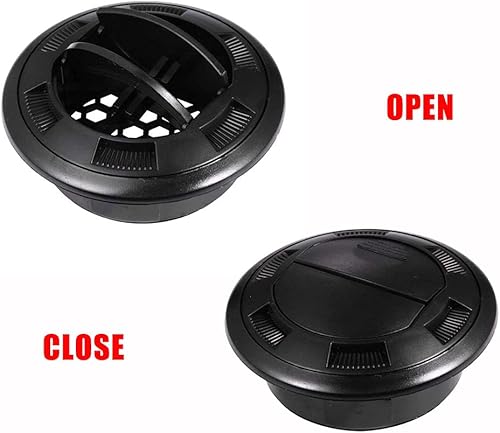 Miniatura 6 de Salida redonda de aire acondicionado con rejilla deflector de ventilación universal para RV, autobús, coche de pasajeros, autobús con ventilación de